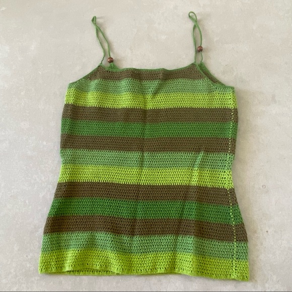 Crochet Hand Knit tank🌿 - Picture 3 of 4